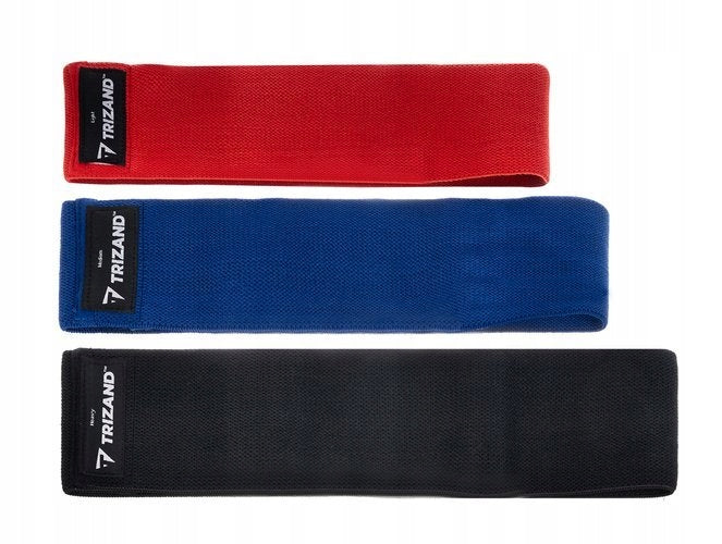 Resistance Rubber Material Tapes For Fitness Exercise Set of 3