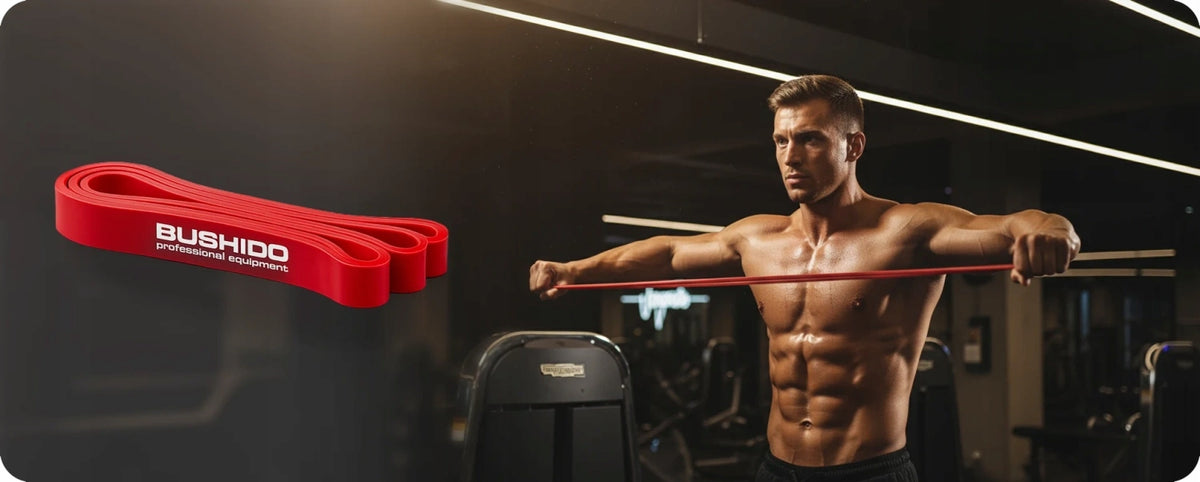 Resistance Rubber Power Band Strength Training RED 7-16KG DBX BUSHIDO Packaging status original