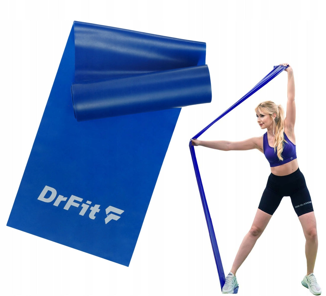 Resistance Rubber Stretching Exercise Rehabilitation Tape Durable 2m DrFit