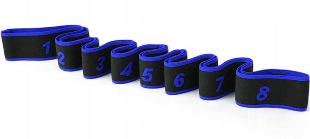 Resistance Rubber for Exercise Gymnastic Tape for Stretching 8 Sections Model FG09046