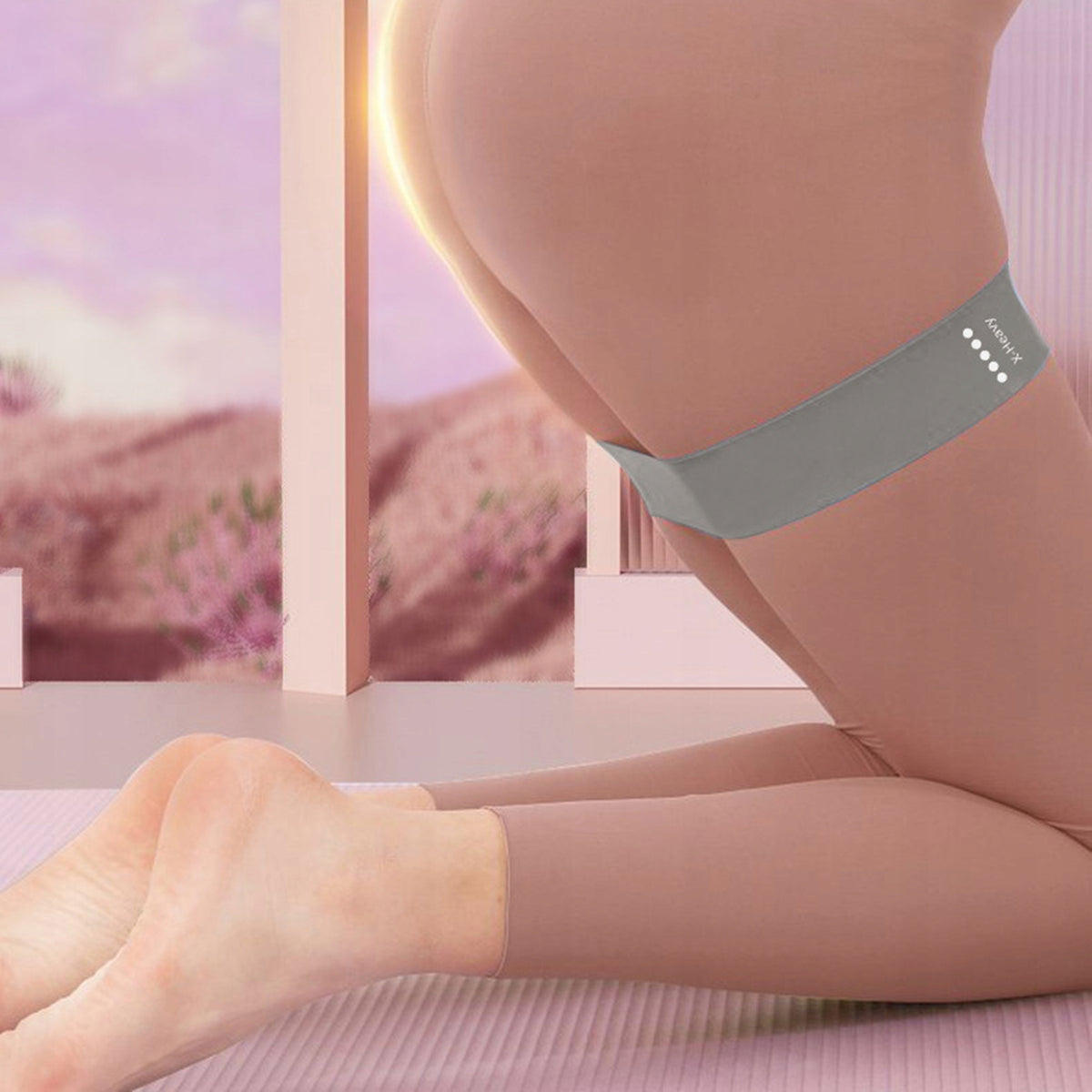 Resistance Rubbers for Exercise Set of 5 Pink Lady Band Manufacturer code 5906630351688