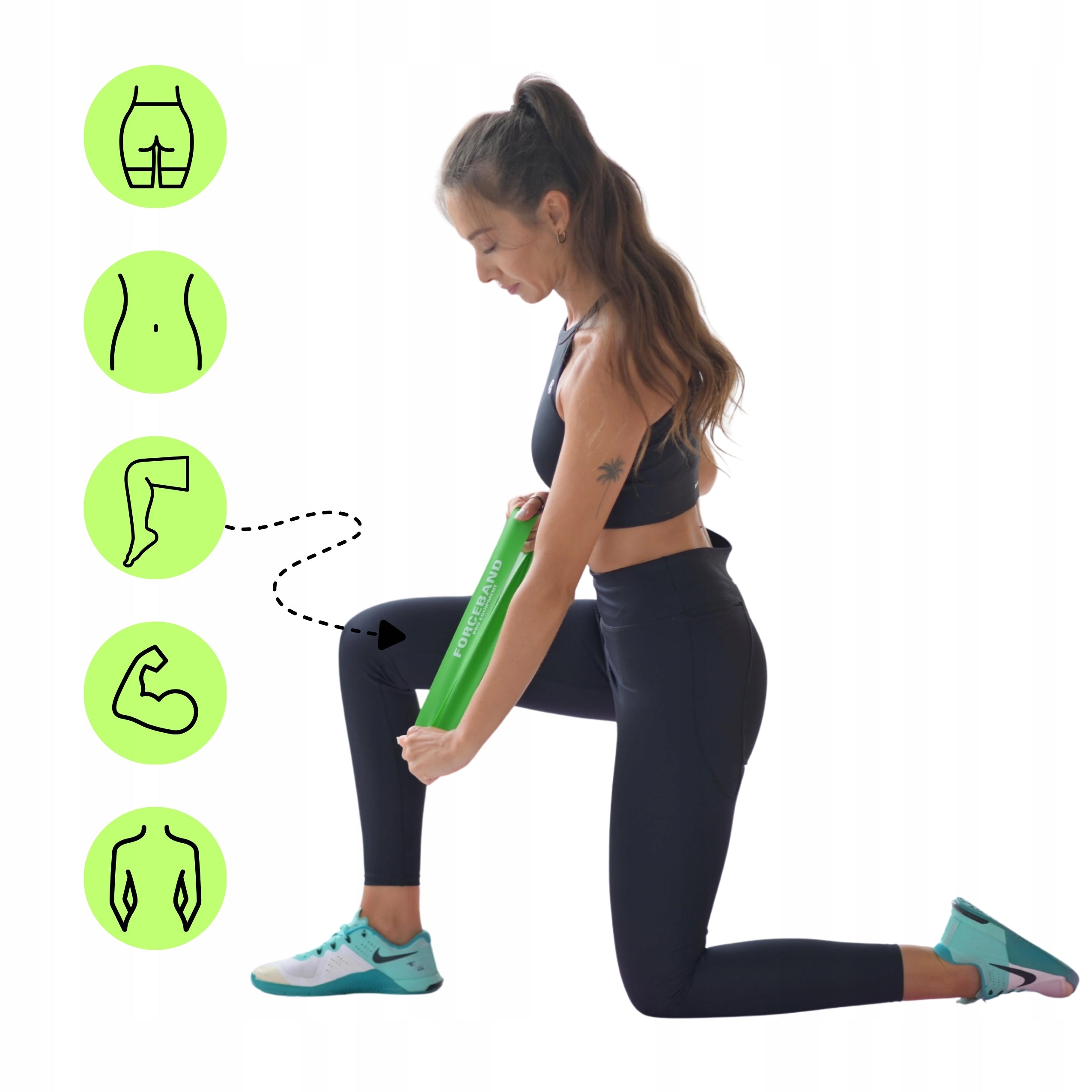 Resistance bands SET OF 4 MINI BAND exercise tape 50 cm Packaging status original