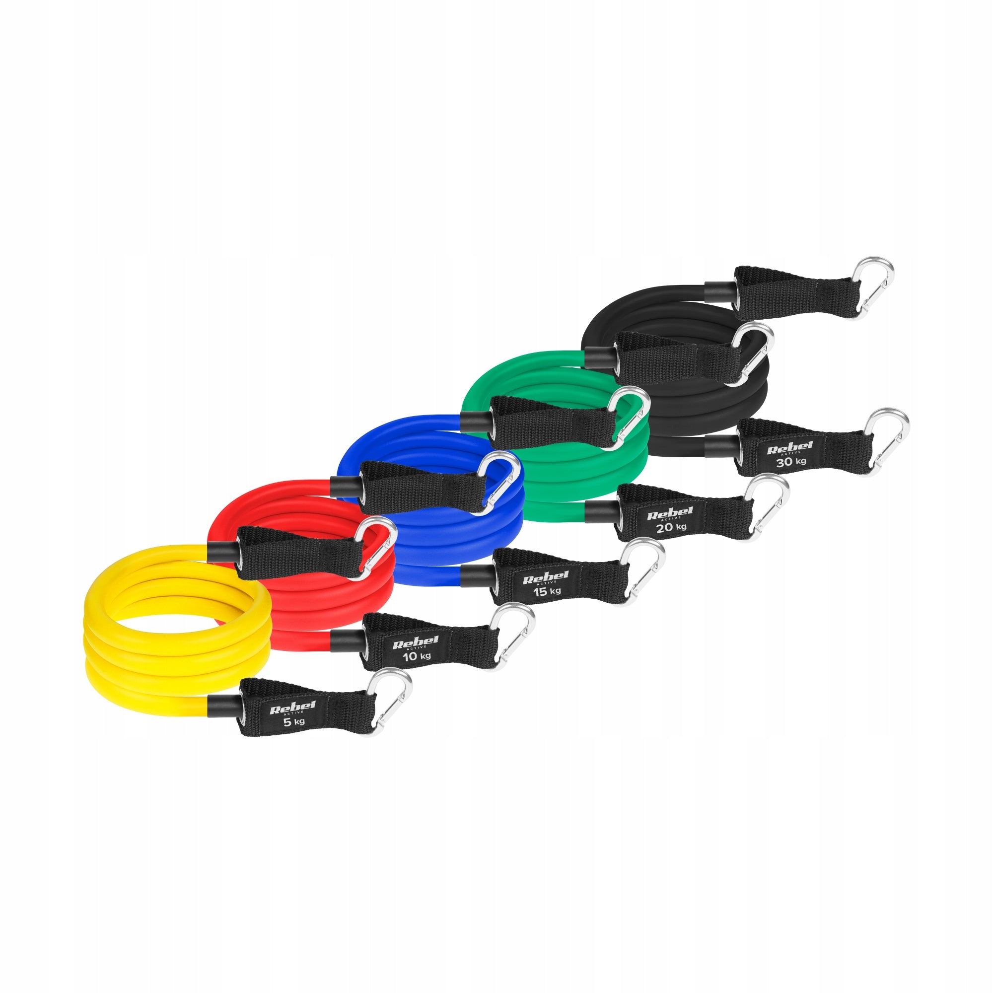 Resistance bands expanders rehabilitation exercise set 80kg handle Rebel EAN (GTIN) 5901890098779