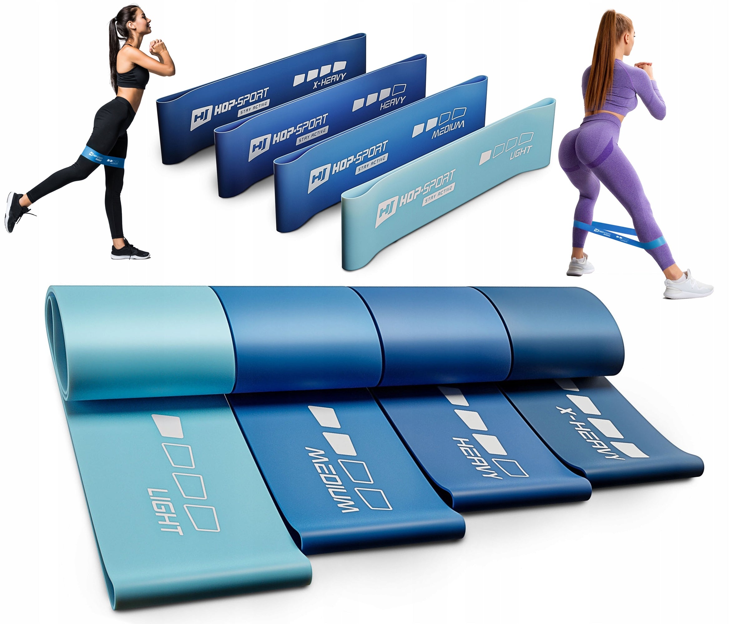 Resistance bands fitness rubber for stretching exercises hip bands durable