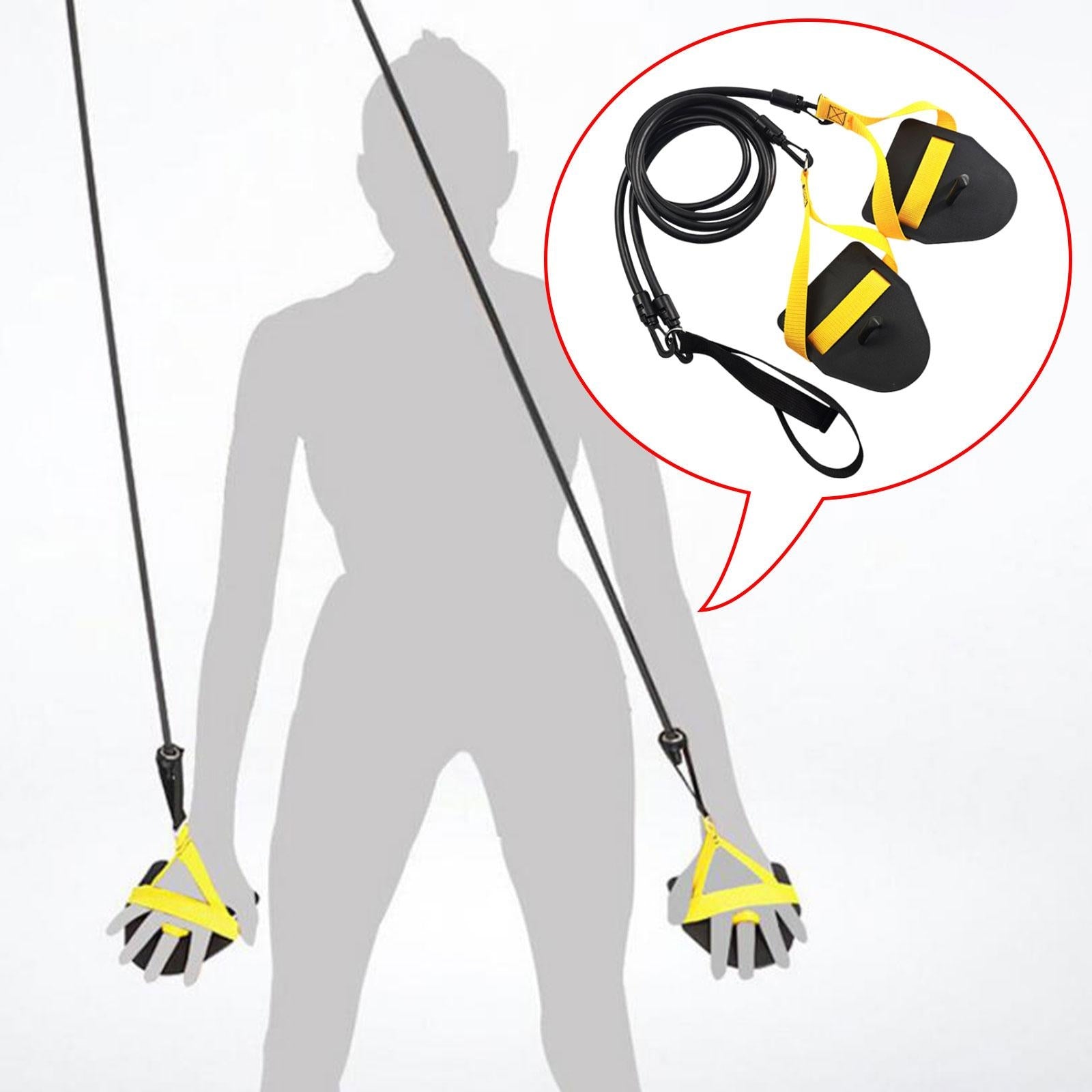 Resistance bands for arm training for swimming Set of bands for exercises in Model pływackie zespoły oporu treningowe z uchwytami