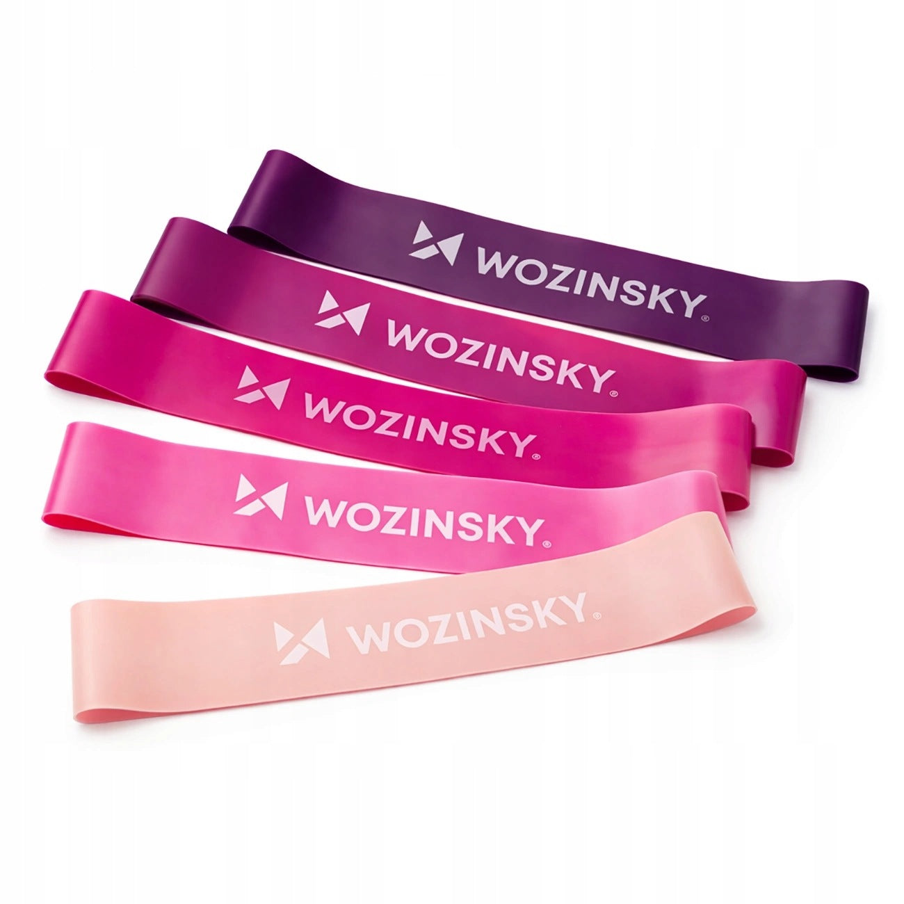 Resistance bands mini Wozinsky WGO-5A activation tapes with TPE - 5 pcs.