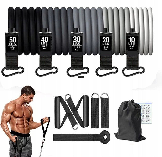 Resistance bands with handles EXPANDERS AQUATIC 5 loads: 4,6 - 22,7 kg