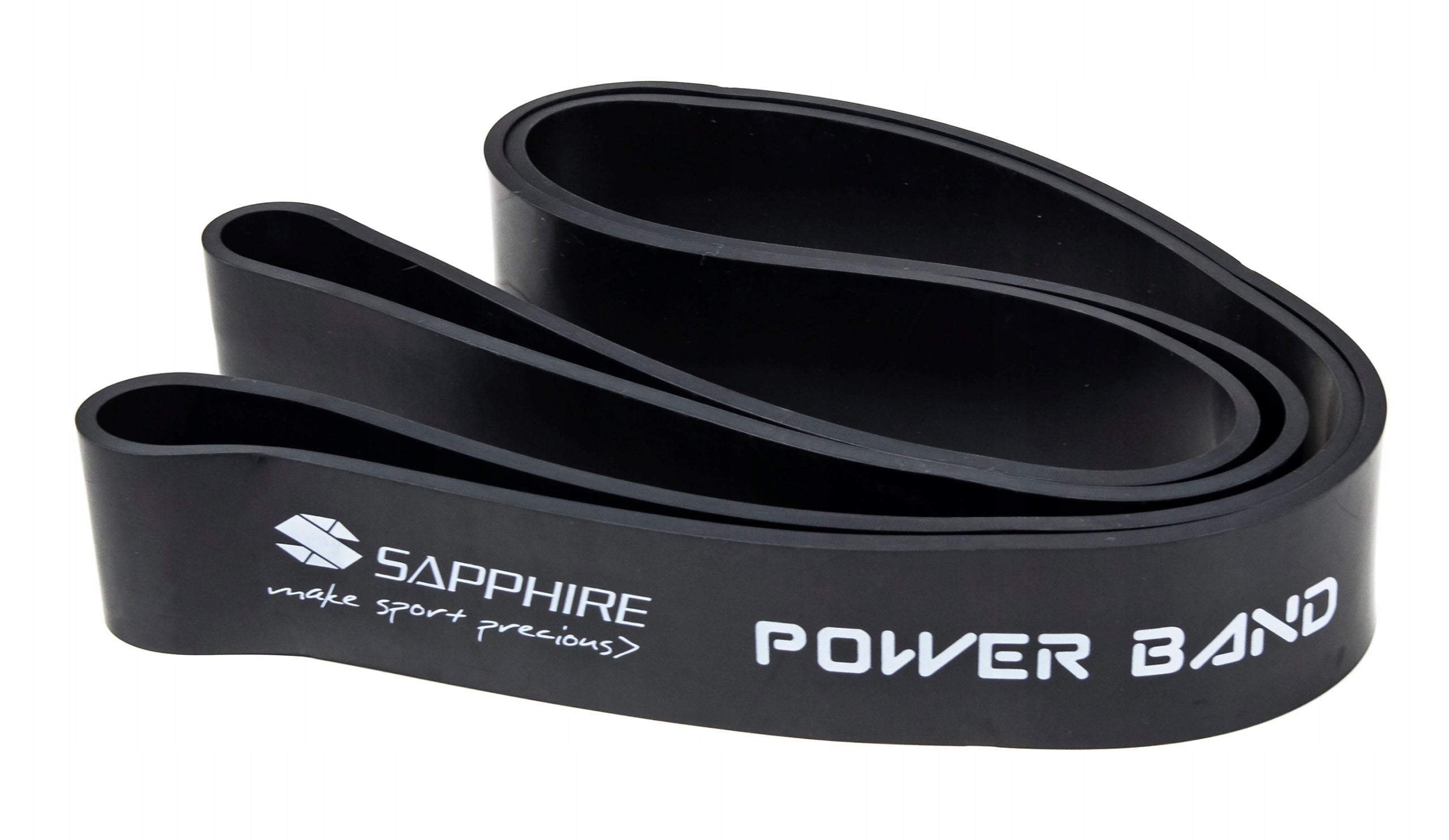 Resistance rubber POWER BAND STRONG TRAINING BAND FOR EXERCISE 23-57 KG SAPPHIRE Length 208 cm