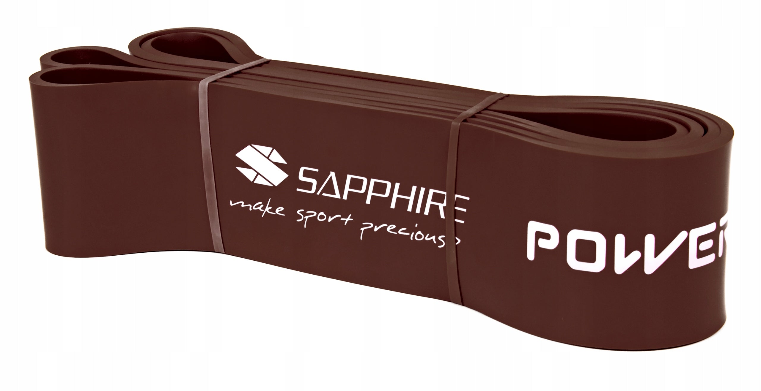 Resistance rubber POWER BAND STRONG TRAINING BAND FOR EXERCISE 28-80 KG SAPPHIRE Length 208 cm