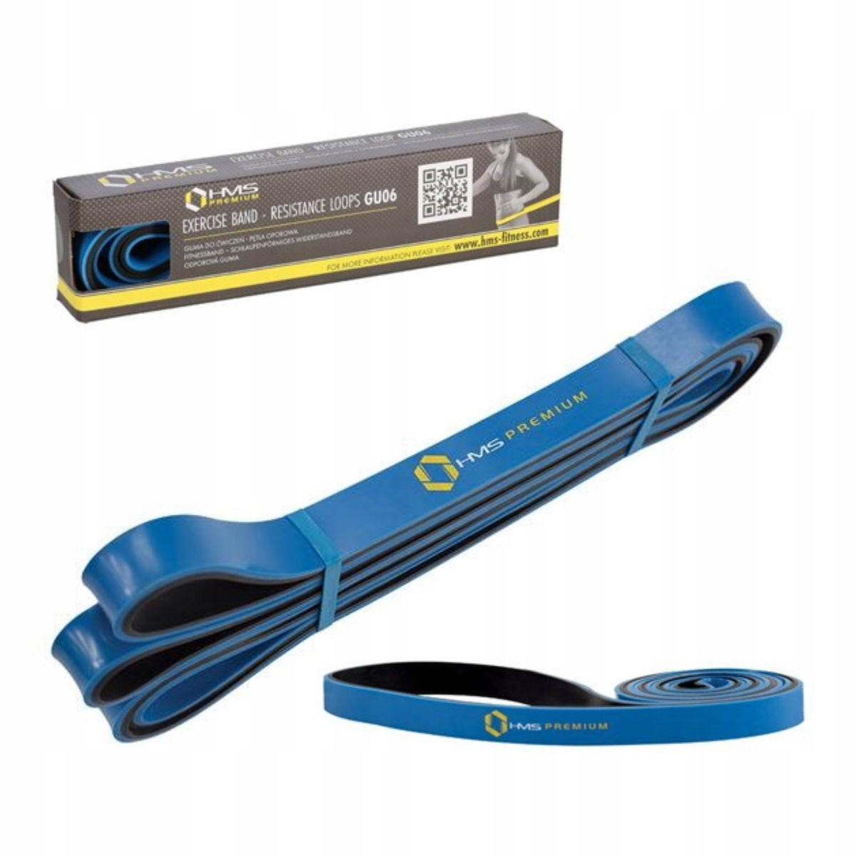 Resistance rubber blue training for exercise HMS GU06 13,5-27 kg