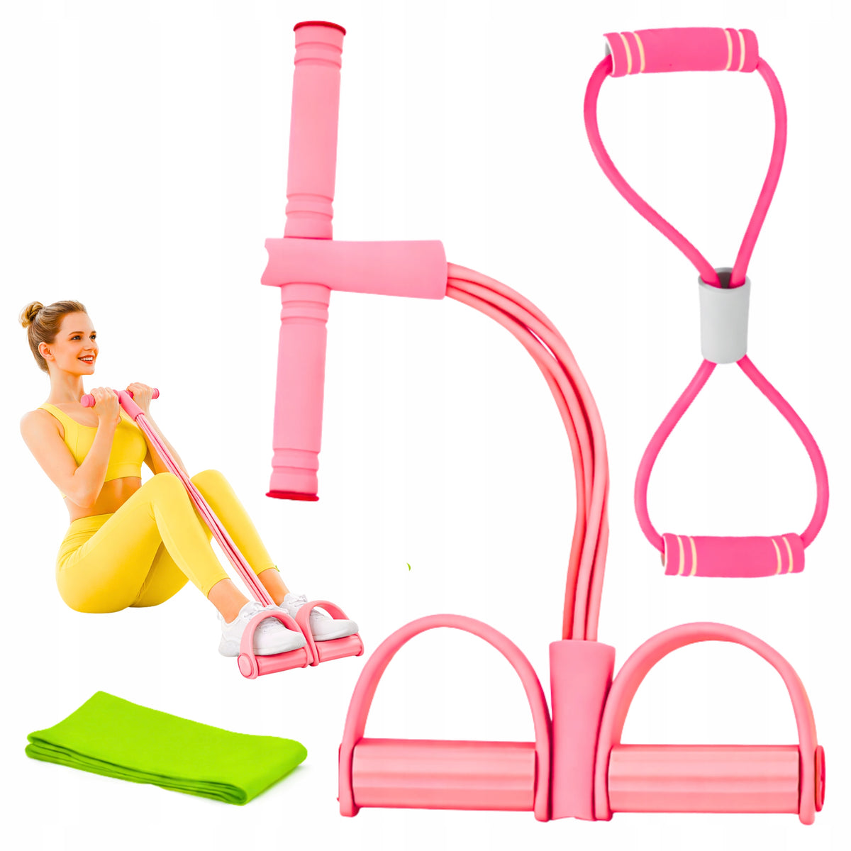 Resistance rubber expander for leg exercises buttocks for women training