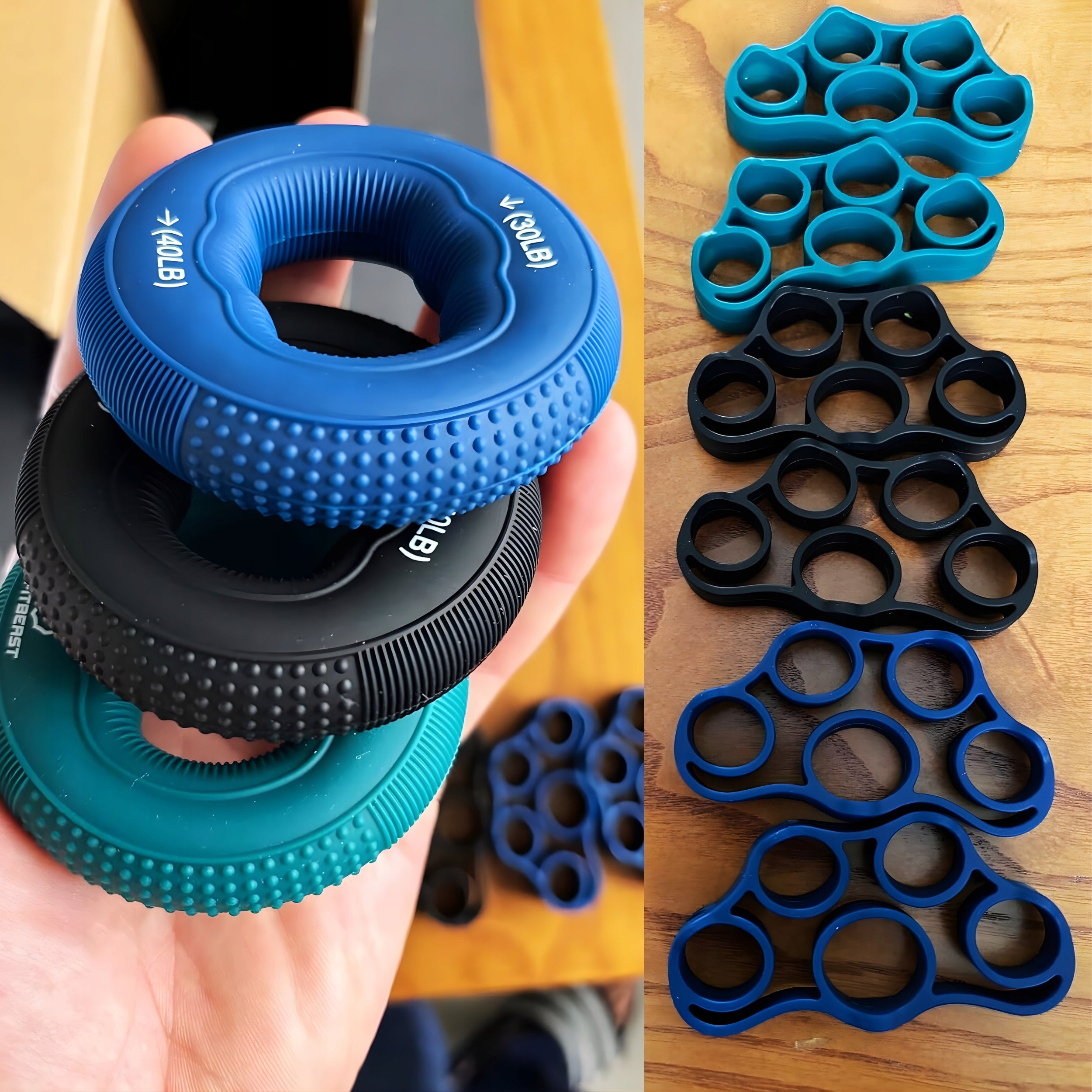 Resistance rubber for hand exercises expander large rehabilitation kit Brand no brand