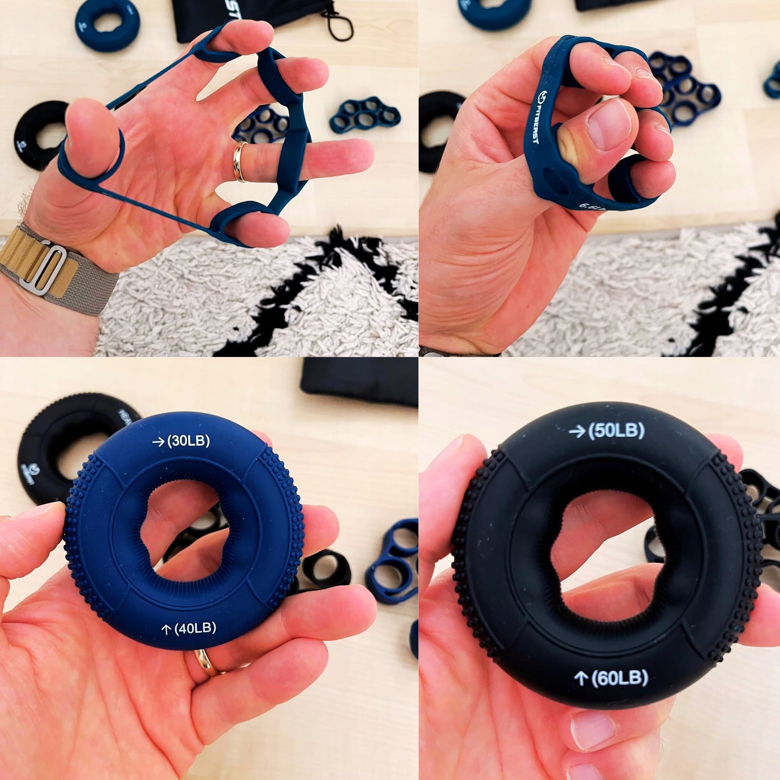 Resistance rubber for hand exercises expander large rehabilitation kit Width 75 mm