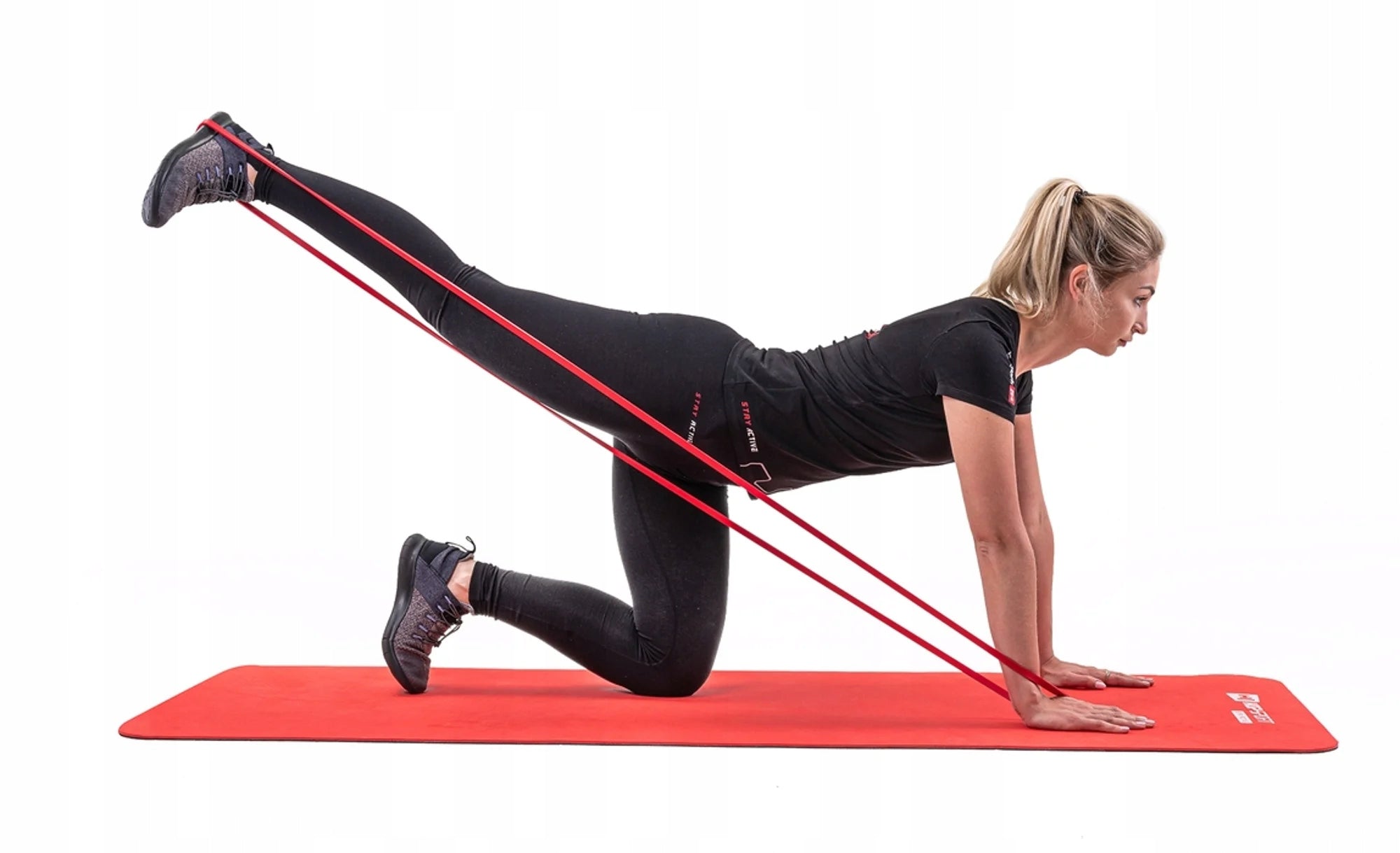 Resistance rubber for stretching exercises 7-16kg power band strong Color red