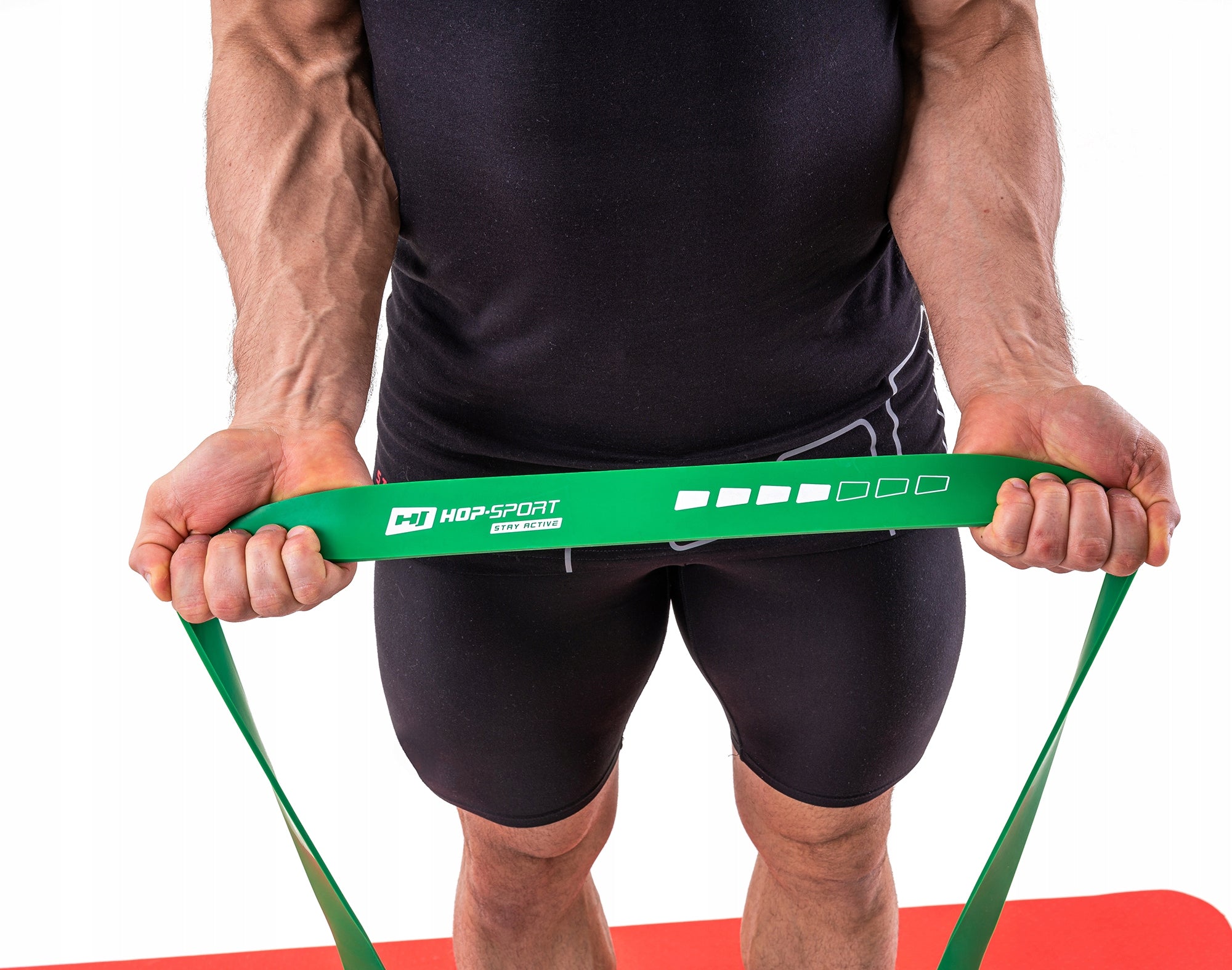 Resistance rubber power band for strength training 23-57kg stretching strong Length 208 cm