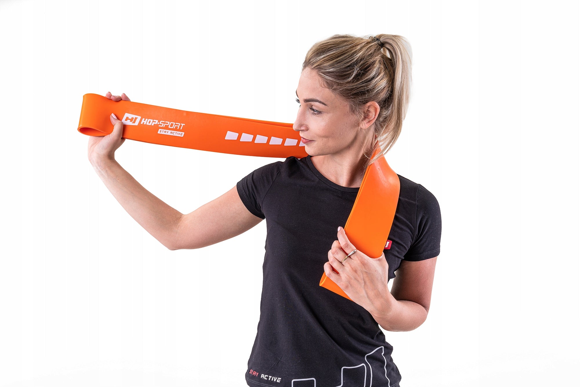 Resistance rubber power band resistance 37-109 kg durable strong for exercise Brand Hop-Sport