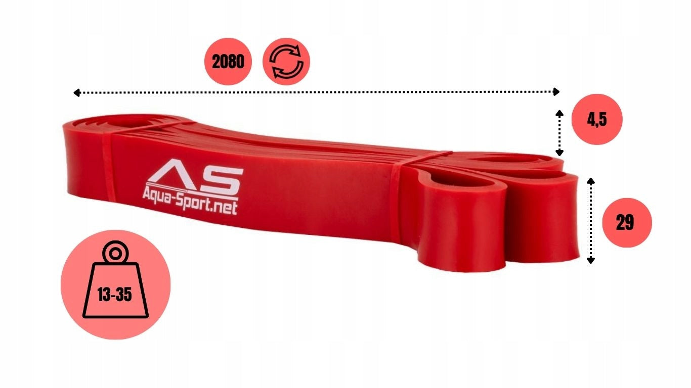Resistance tape rubber exercise accessories sport Aqua-Sport Superband 13-35KG Packaging status original