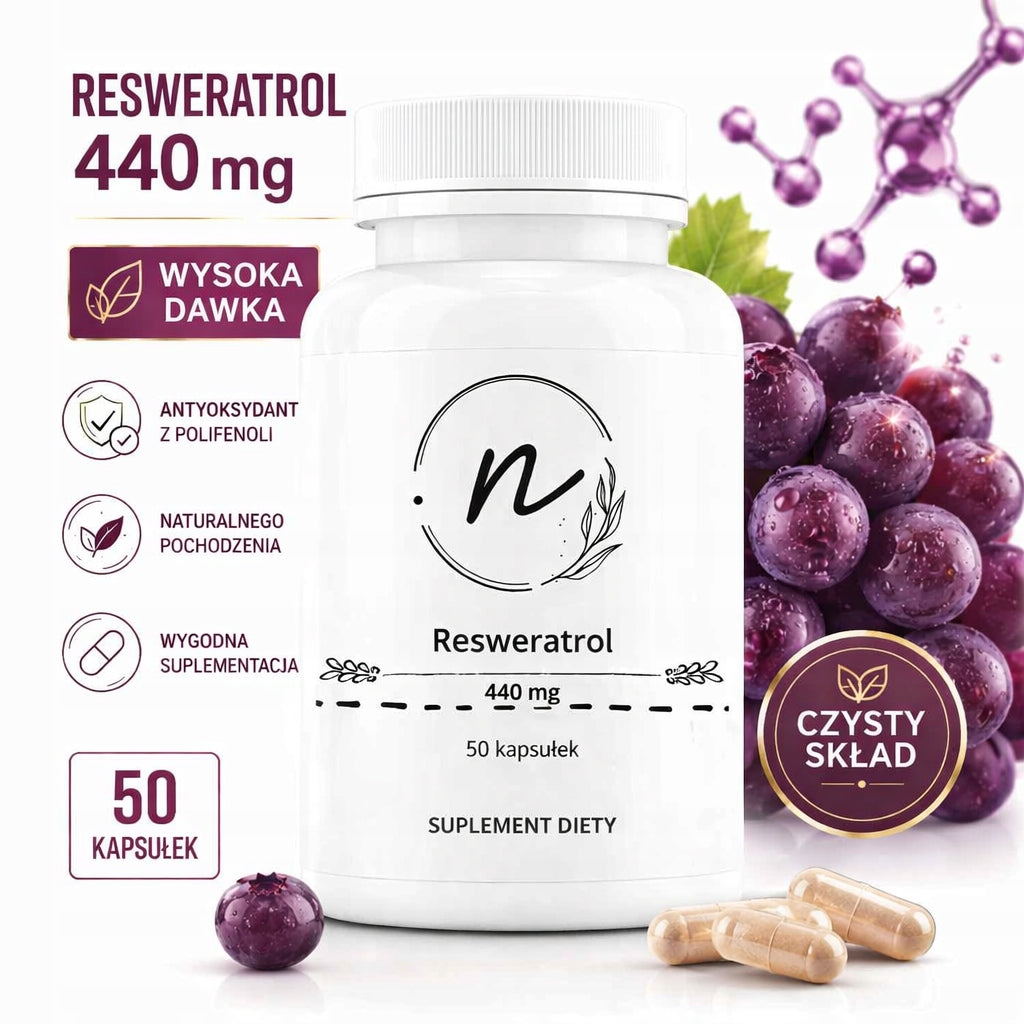 Resveratrol 440 mg NaturePro 50 capsules heart immunity mega dose