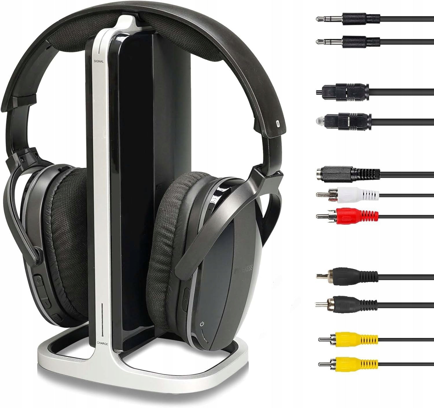 Retekess TA007 Headphones for TV, Transmitter Charging Station 2.4G, 60m
