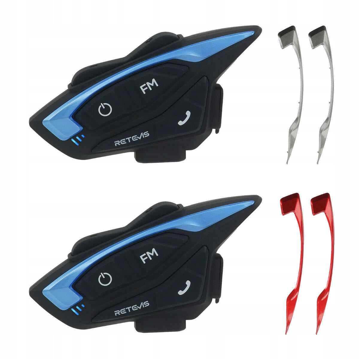 Retevis EZTalk 3A motorcycle intercom, 1000m, FM, IP65, 5.1 Wireless