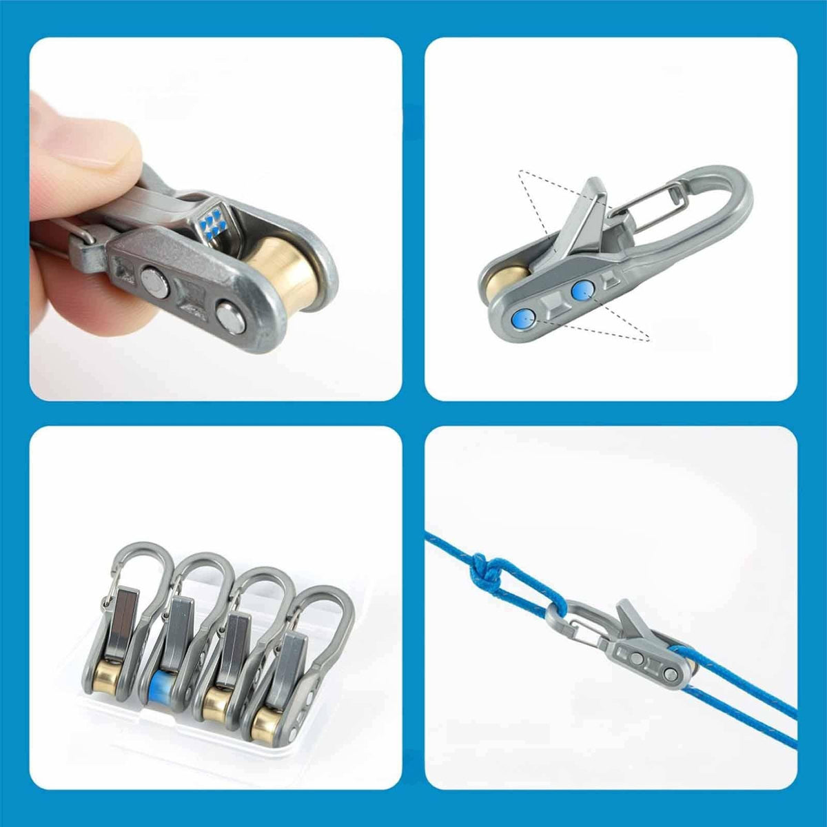 Retractable Buckle Rope Roller Tensioners Rope Tightening Tools cam Buckles Packaging status original