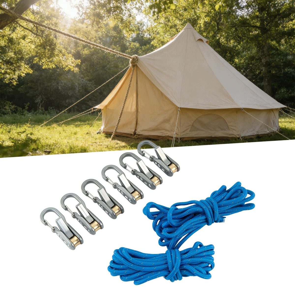 Retractable Buckle Rope Roller Tensioners Rope Tightening Tools cam Buckles