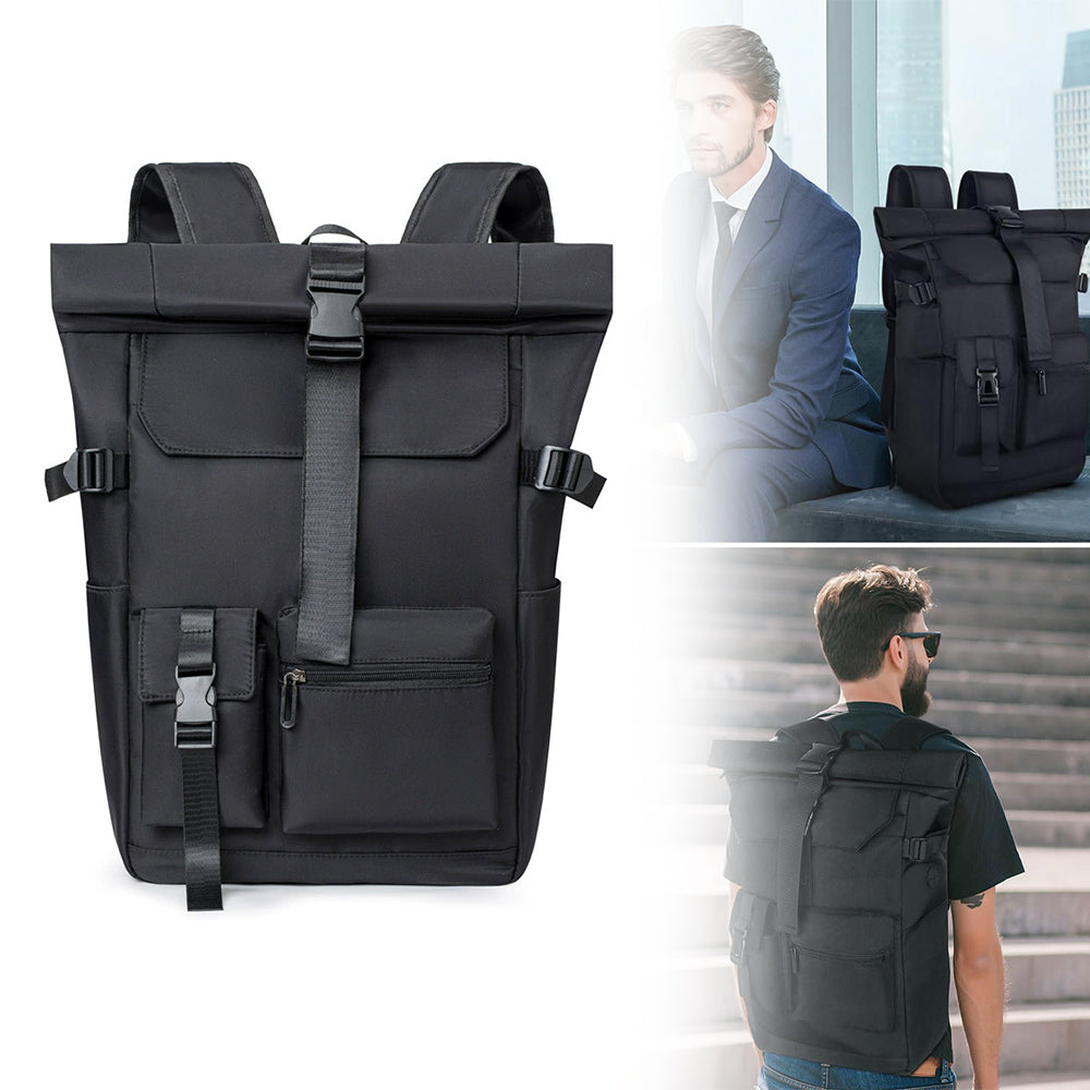 Retractable backpack, leisure backpack, travel bags for men black