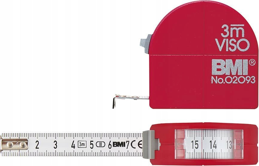 Retractable measure 3mx16mm with compass, pocket meter BMI