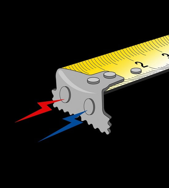 Retractable measure 5m Bahco [MTB-5-25-M], double-sided, magnetic Kind measuring tape
