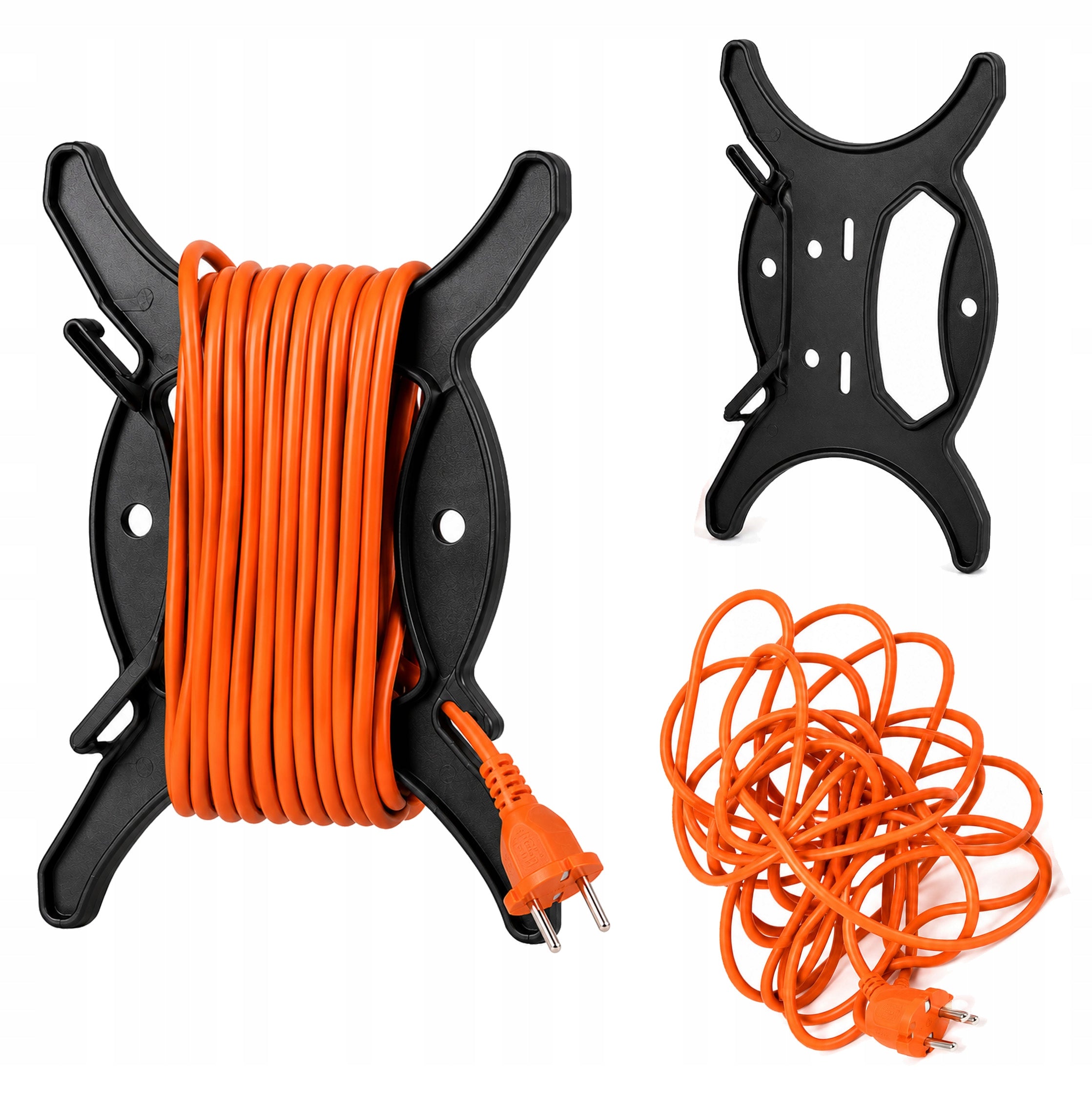 Retractor cable organizer spool drum roller winder for wire ropes