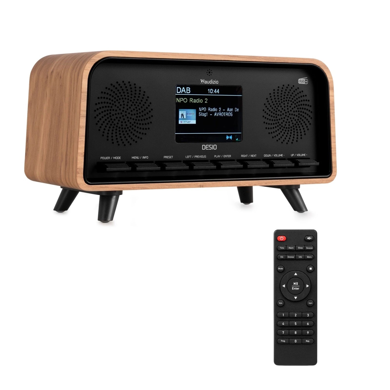 Retro DAB+ and FM Digital Radio Light Wood for Office Kitchen Bedroom