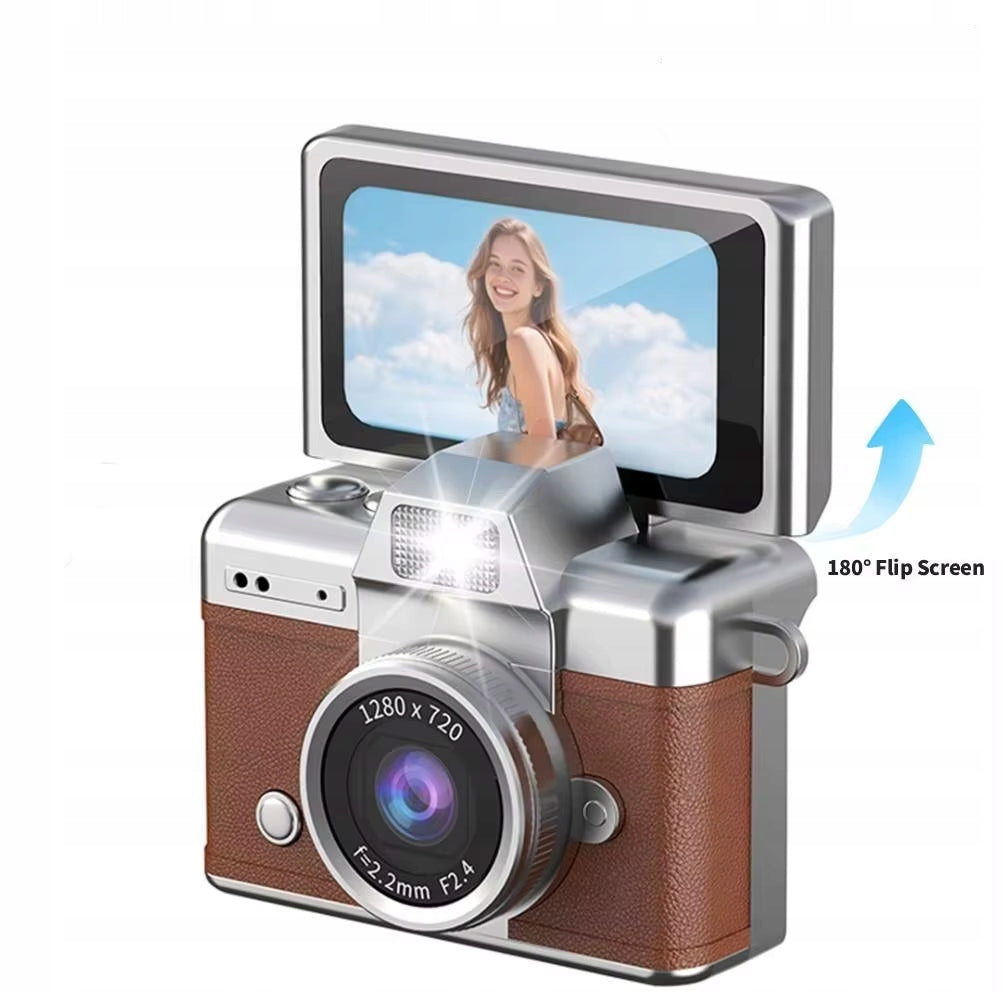Retro Digital Camera Mini Screen 1.47" Key Chain