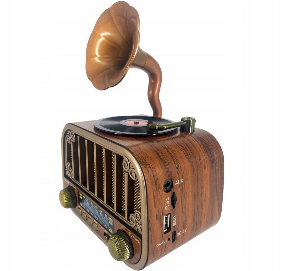 Retro Kitchen Radio 3 Bands FM/AM/SW USB/TF Bluetooth Aku18650 1200mAh Packaging status original