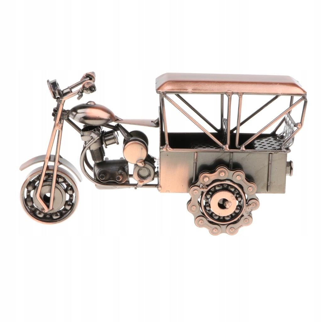Retro Metal Art Craft Motorcycle Riders Screw Nuts Figurine Brand no brand
