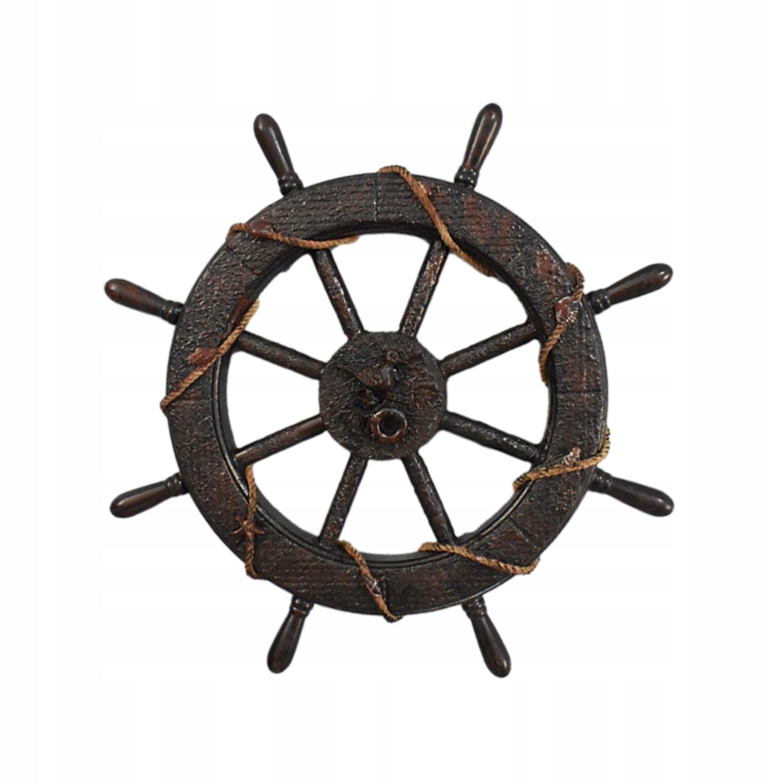 Retro Ship Steering Wheel Decoration, Wall Decoration, Photography 45cm Packaging status original