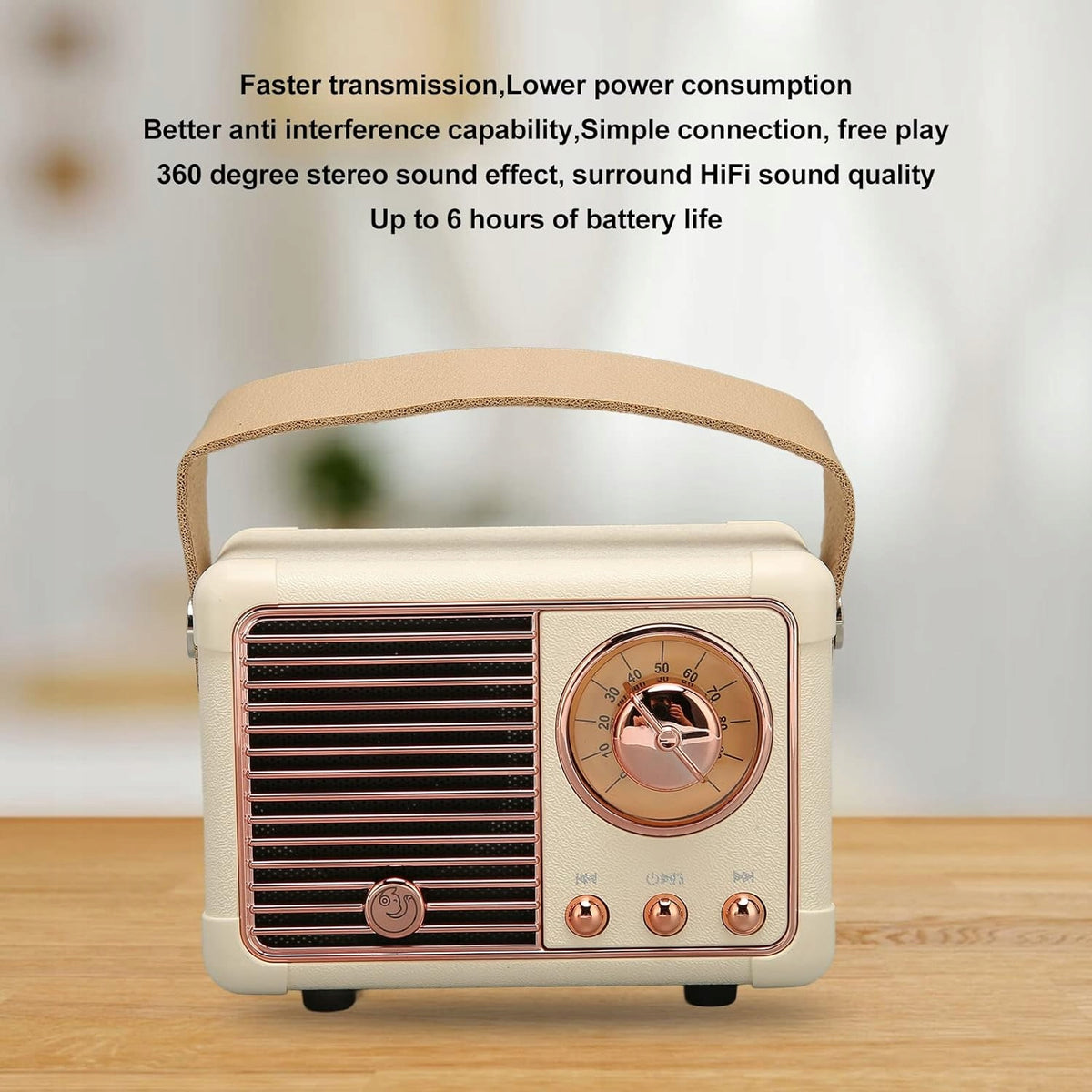 Retro Speaker, 360 Degree HiFi Stereo Sound, Multiple Modes EAN (GTIN) 6901882873673