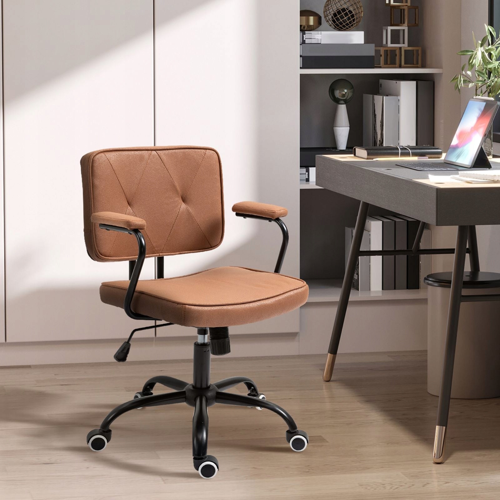 Retro office chair adjustable swivel up to 120 kg for office Furniture depth 58 cm