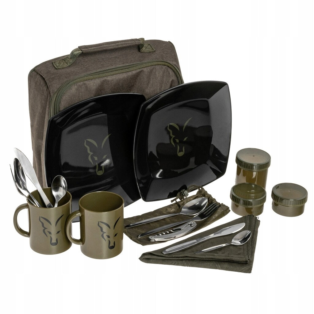 Reusable Travel Dish Set Fox Voyager 2 Person Dinner Set
