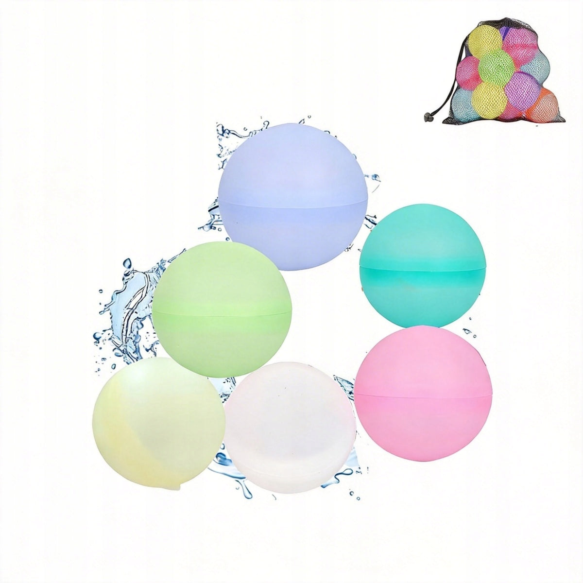Reusable Water Bombs 6pcs Silicone Balls Manufacturer code 6900581232392