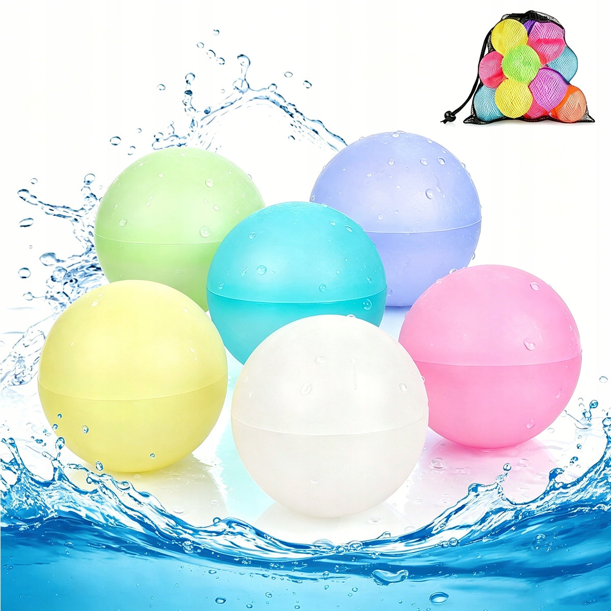 Reusable Water Bombs 6pcs Silicone Balls