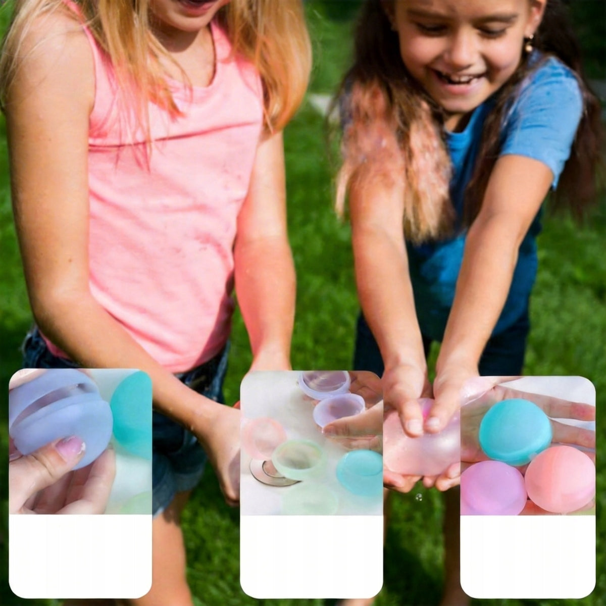 Reusable Water Bombs Water Fighting Balls 6 Pieces Manufacturer code 4048508491827