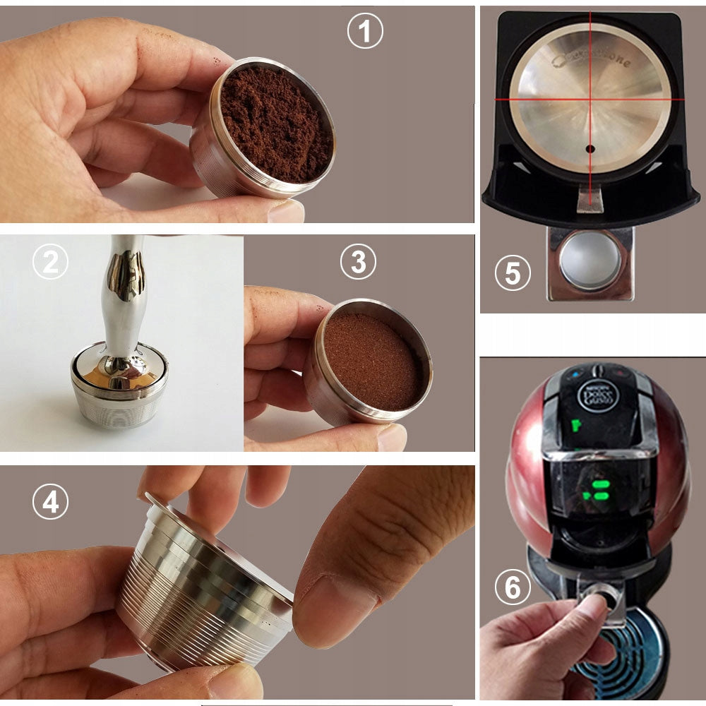 Reusable steel capsule for Dolce Gusto machines Manufacturer code 25010000701