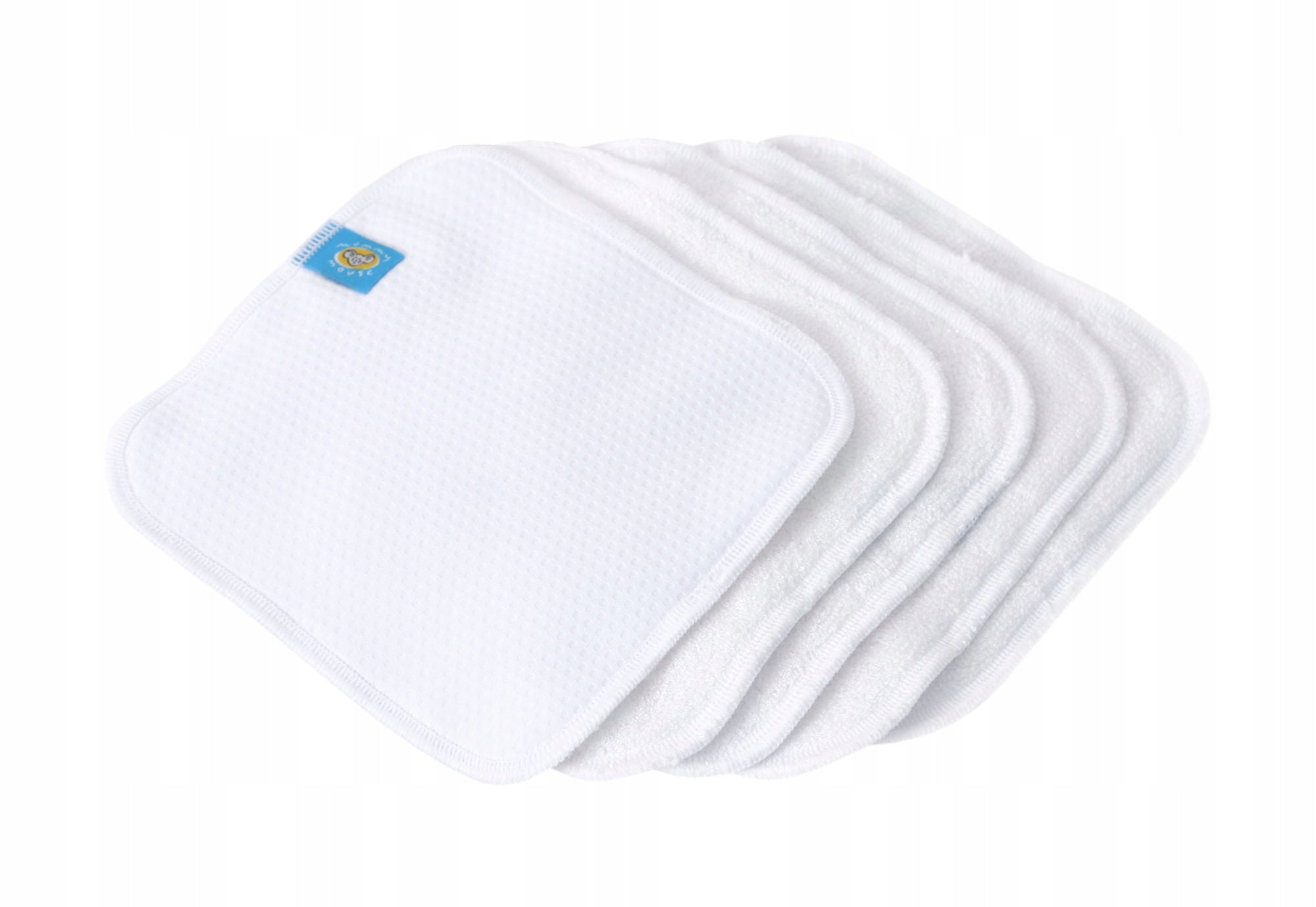 Reusable wipes / washcloths 5 pcs bamboo/thermo, Mommy Mouse