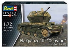 Konstrukteur Revell - Flakpanzer III „Ostwind“ (3,7 cm Flak 43), 1/72, 03286, 8+ 