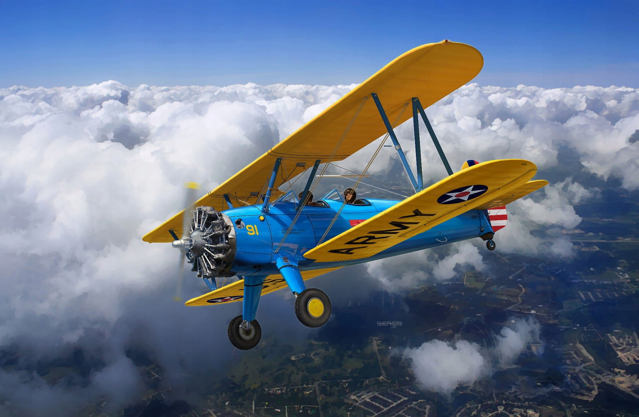 Konstruktorius Revell - Stearman PT-17 Kaydet, 1/32, 03837