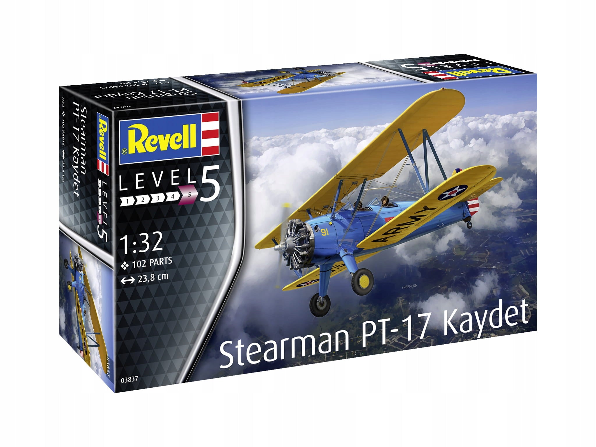 Konstruktorius Revell - Stearman PT-17 Kaydet, 1/32, 03837