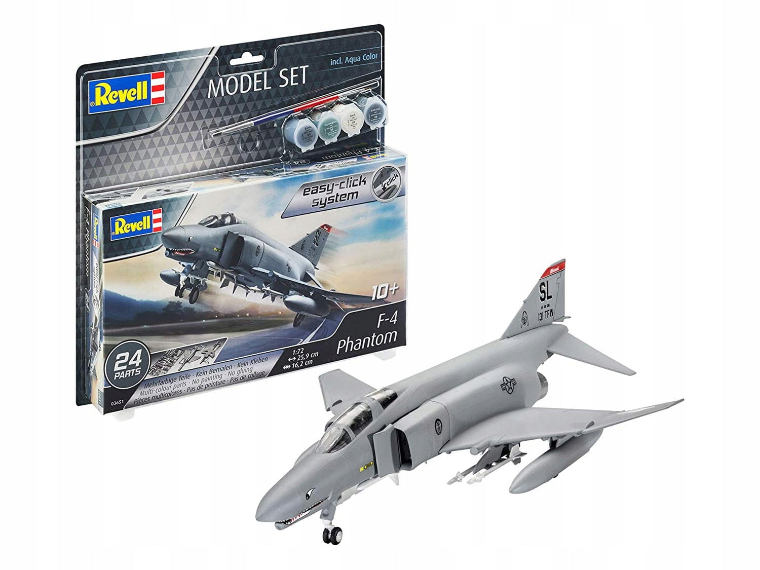 Konstruktorius Revell - F-4E Phantom dovanų komplektas, 1/72, 63651