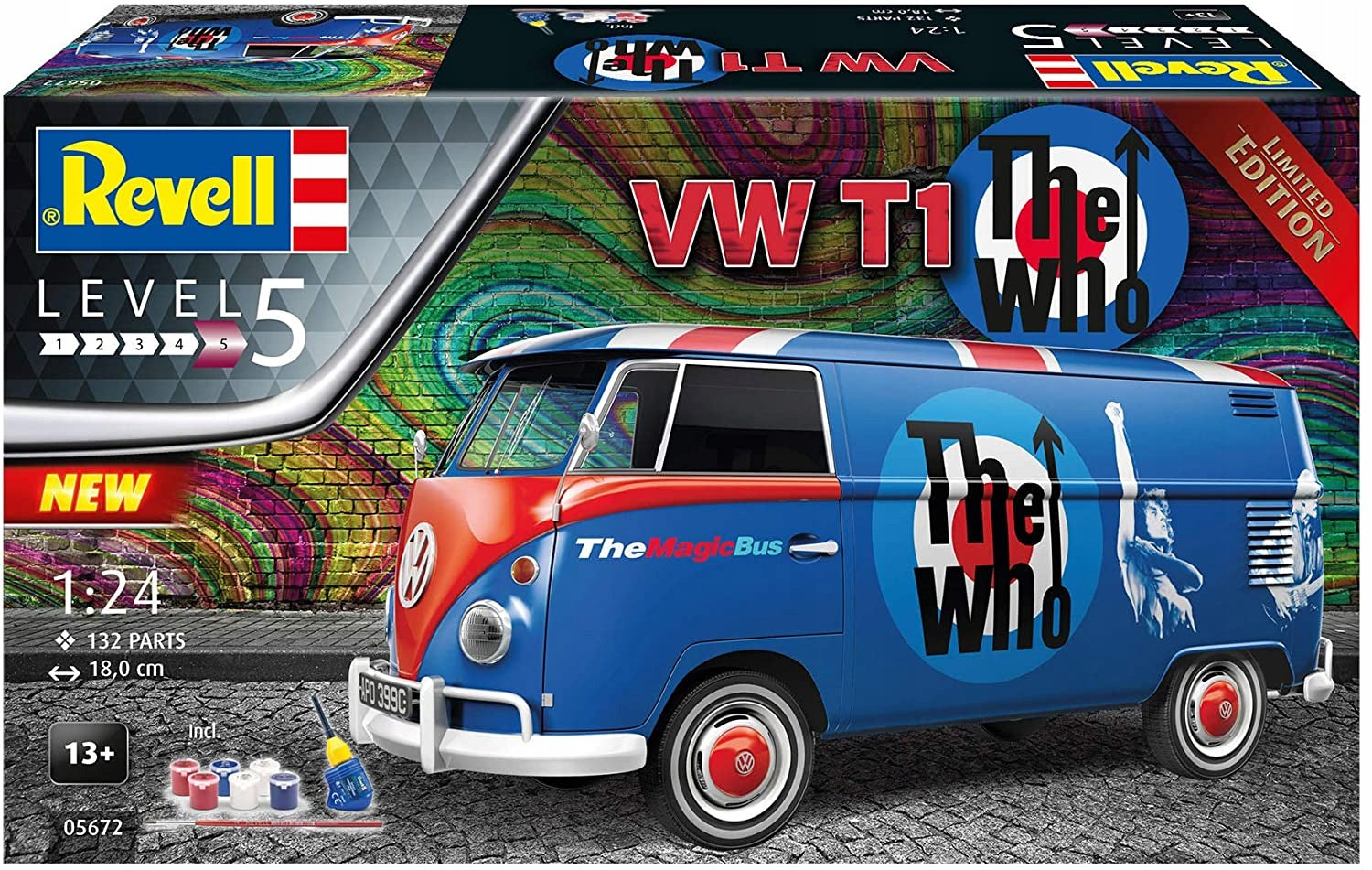 Constructor Revell - VW T1 Bus The Who Geschenkset, 1/24, 05672 
