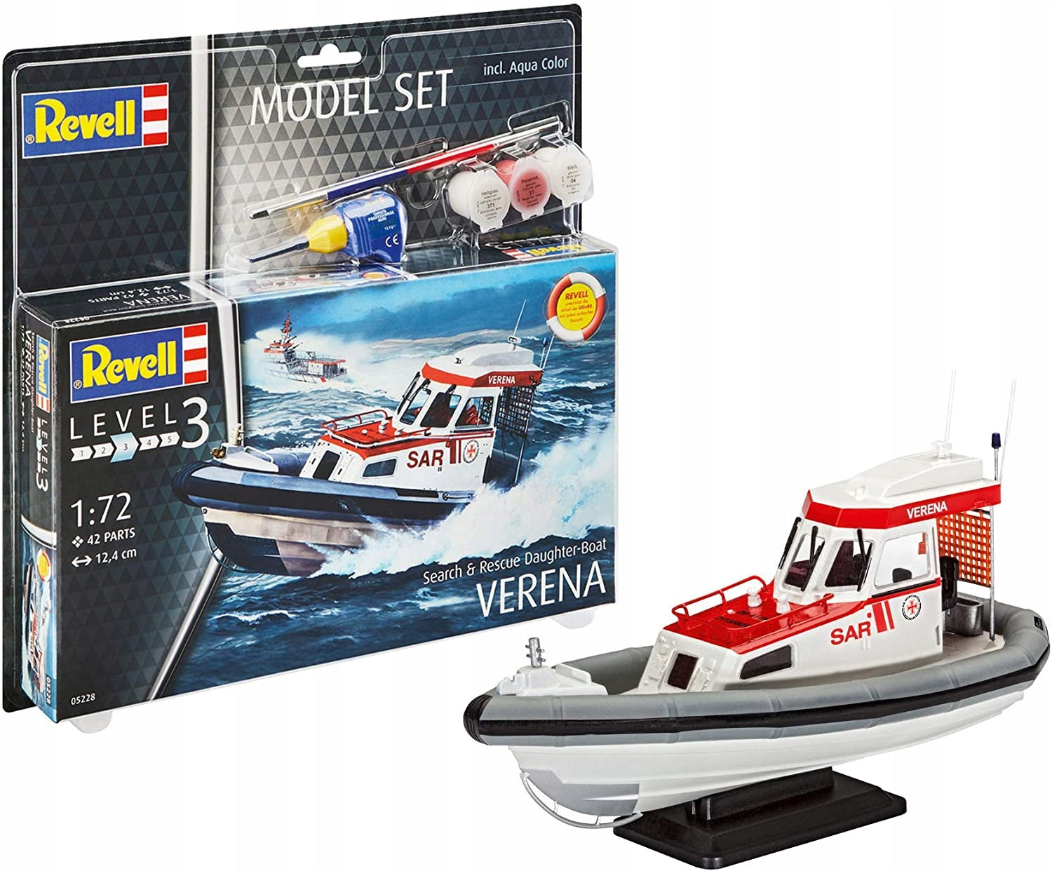 Konstruktorius Revell - DGzRS Verena dovanų komplektas, 1/72, 65228, 12 m.+