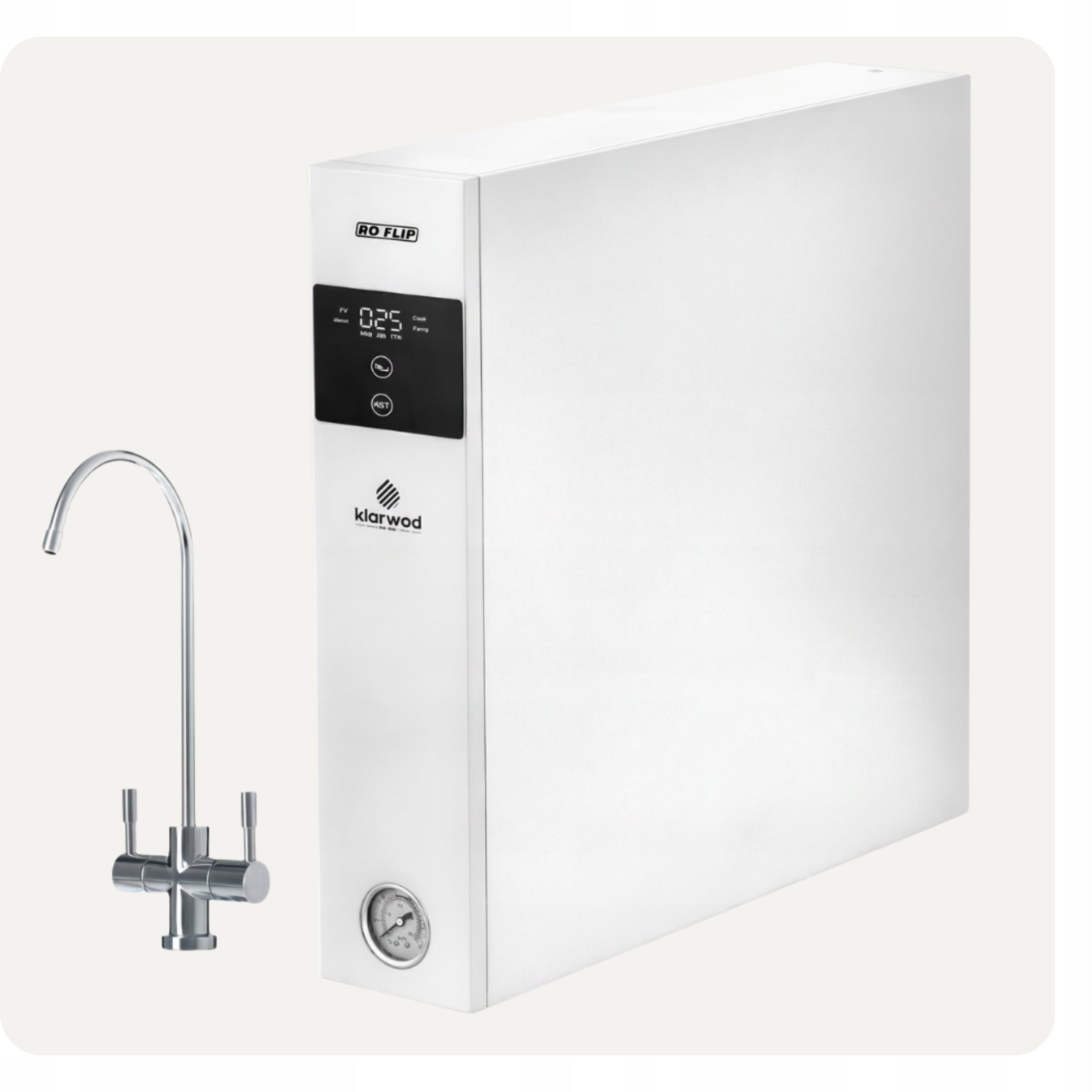 Reverse Osmosis Filter Klarwod RO Flip with Mineralizer Sink Filter Manufacturer code RO FLIP